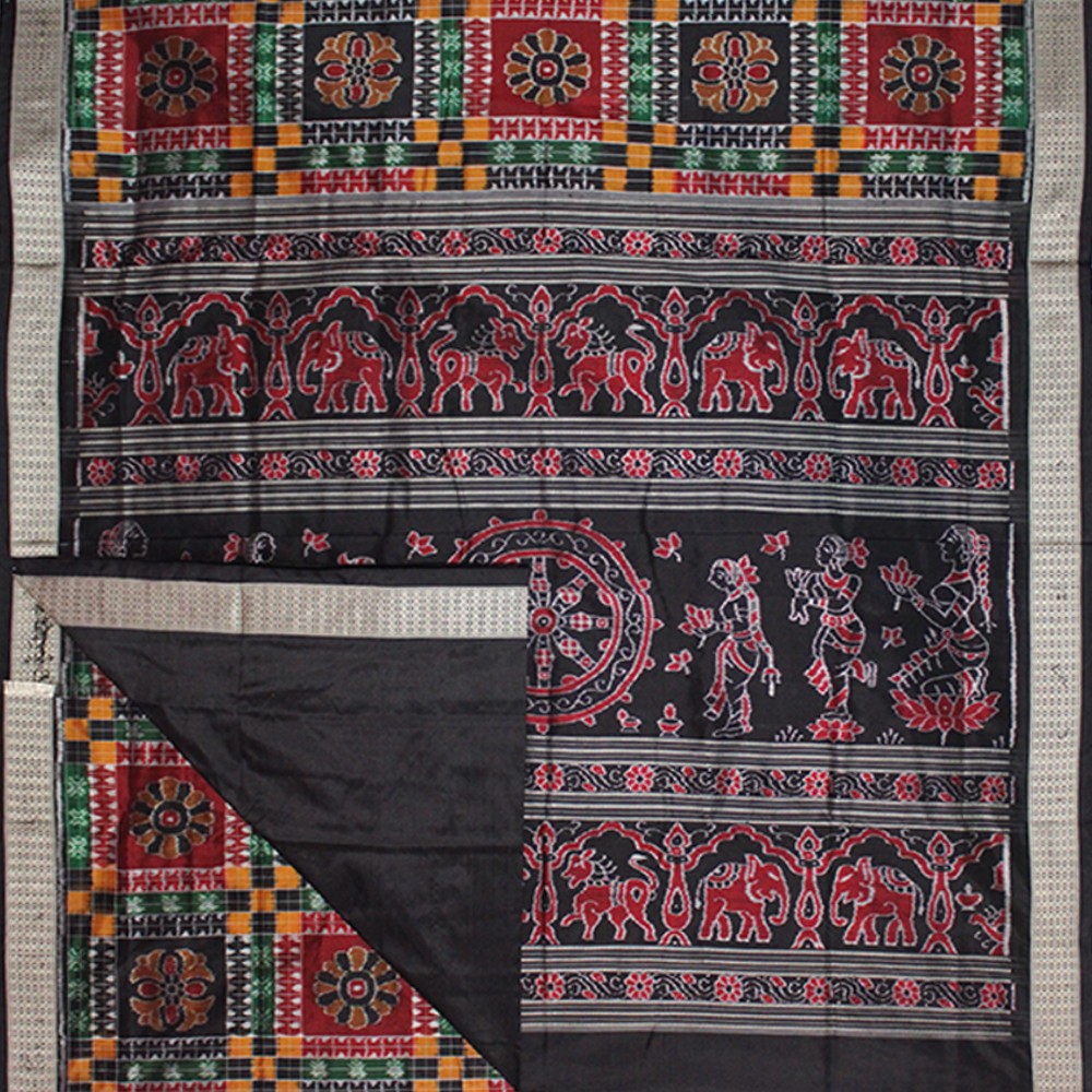 Pasapalli and bandha silk Sambalpuri Pata saree utkal Lakshmi ...